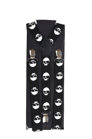 Skull Slim Suspenders