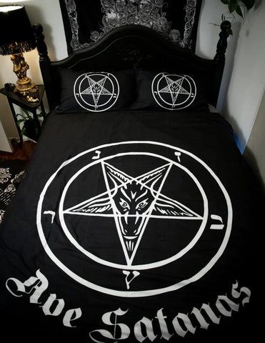Ave Satans Quilt Cover & Pillowcases Bed Set