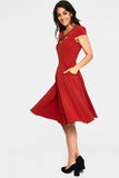 Connie 50s Red Swing Dress